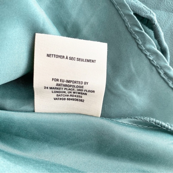 BHLDN Anthropologie Eva Maxi Dress Sage Moss Green Drape V-neck Gown Bridesmaid - Picture 10 of 13